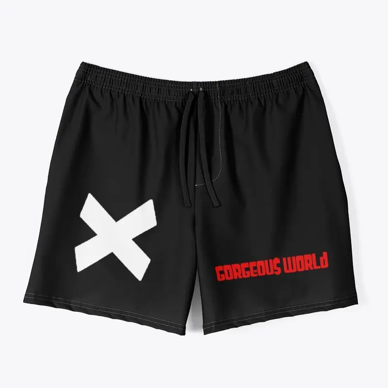 Gorgeous World X swim trunks black